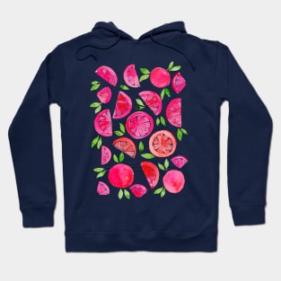 Watercolor grapefruit - pink Hoodie